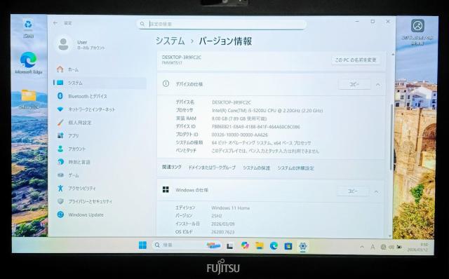 FUJITSU LIFEBOOK Corei5 ������8GB �V�iSSD512GB Web�J���� DVD Windows11 �� PC�{��/���Ӌ@��� 