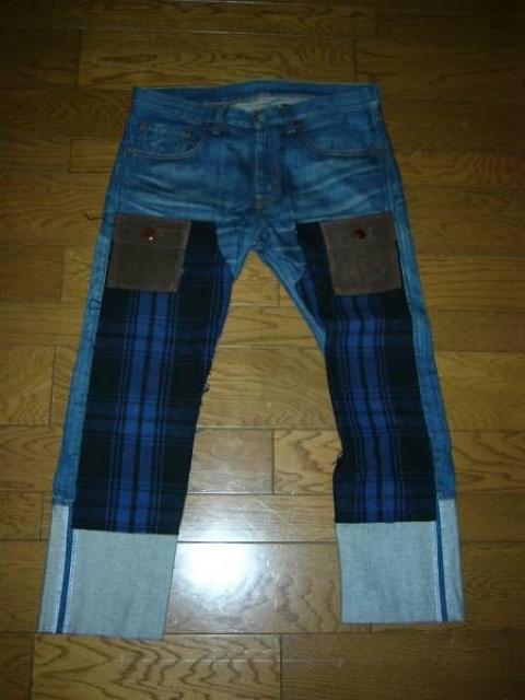 JUNYAWATANABE�~Levi�f���`�F�b�N�J�X�^���u�b�V���f�j��S���U�[  �� �u�����h�� 