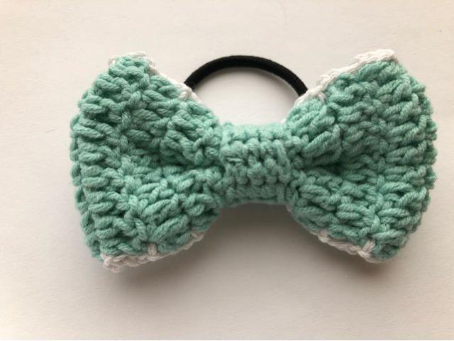 ハンドメイド ヘアゴム リボン ミント メゾンドフルール好き♪ < 女性ファッション  ハンドメイド ヘアゴム リボン ミント メゾンドフルール好き♪ < 女性ファッションの