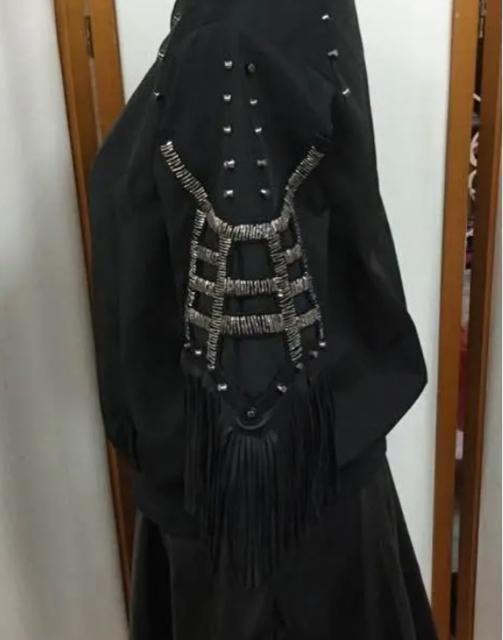 スタッズ&フリンジデザインブルゾン < 女性ファッション  スタッズ&フリンジデザインブルゾン < 女性ファッションの