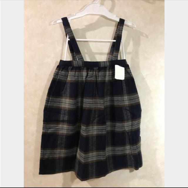 新品タグ付き  Samansa Mos2 チェック柄 ジャンパースカート S < キッズ/ベビー  新品タグ付き  Samansa Mos2 チェック柄 ジャンパースカート S < キッズ/ベビーの