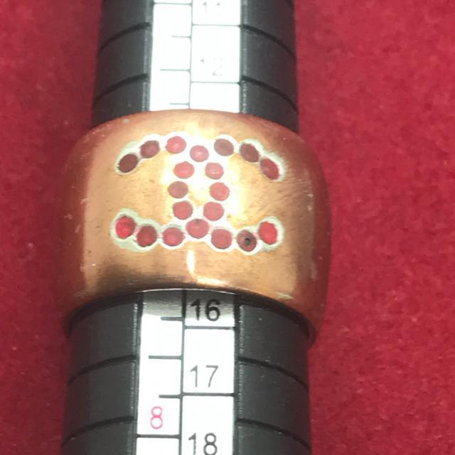 レア 正規品 シャネル CoCo ハート メタルリング 15号位 < ブランド  レア 正規品 シャネル CoCo ハート メタルリング 15号位 < ブランドの