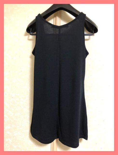 ☆リップサービス☆美品☆スタイルアップ♪Aラインロゴロングタンク黒☆ < ブランド  ☆リップサービス☆美品☆スタイルアップ♪Aラインロゴロングタンク黒☆ < ブランドの