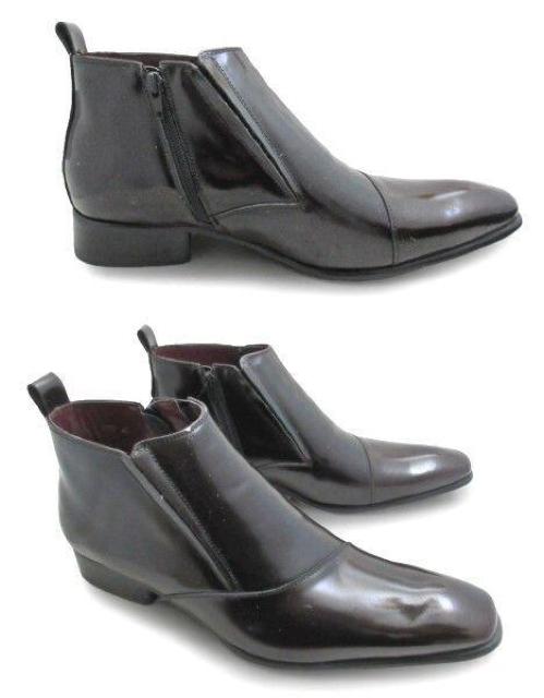 1円~C848新品SARABANDE本革日本製スリッポン/ビジネスブーツ27aDBR♂ < 男性ファッション  1円~C848新品SARABANDE本革日本製スリッポン/ビジネスブーツ27aDBR♂ < 男性ファッションの