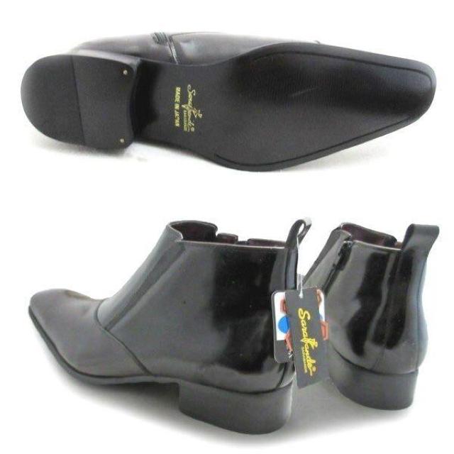 1円~C848新品SARABANDE本革日本製スリッポン/ビジネスブーツ27aDBR♂ < 男性ファッション  1円~C848新品SARABANDE本革日本製スリッポン/ビジネスブーツ27aDBR♂ < 男性ファッションの