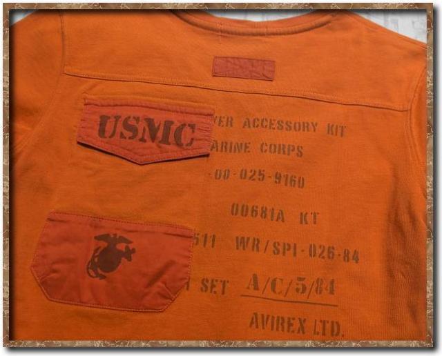 アヴィレックス 刺繍入り半袖Tシャツ レンガ☆やや難 < ブランド アヴィレックス 刺繍入り半袖Tシャツ レンガ☆やや難 < ブランドの