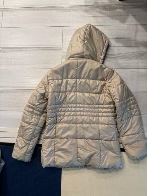中綿ジャケット フード付き ベージュ系 カジュアルM < 女性ファッション  中綿ジャケット フード付き ベージュ系 カジュアルM < 女性ファッションの