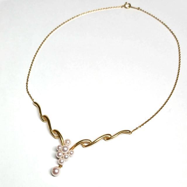タサキ パール 真珠 ネックレス K18 ゴールド TASAKI 約38cm < ブランド タサキ パール 真珠 ネックレス K18 ゴールド TASAKI 約38cm < ブランドの