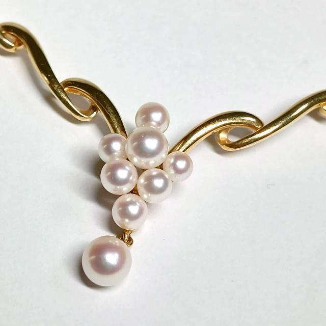 タサキ パール 真珠 ネックレス K18 ゴールド TASAKI 約38cm < ブランド タサキ パール 真珠 ネックレス K18 ゴールド TASAKI 約38cm < ブランドの