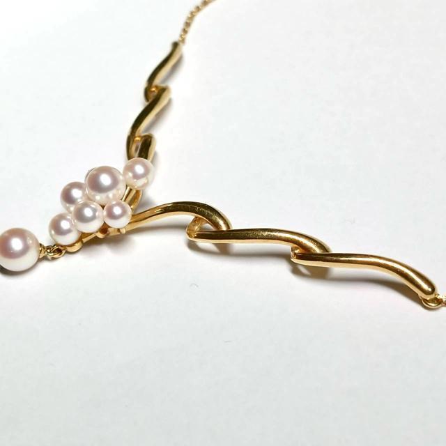 タサキ パール 真珠 ネックレス K18 ゴールド TASAKI 約38cm < ブランド タサキ パール 真珠 ネックレス K18 ゴールド TASAKI 約38cm < ブランドの