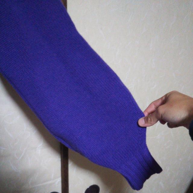 MITTERNACHT 長袖ウールニット メランジパープル 長袖セーター 毛100% < 女性ファッション MITTERNACHT 長袖ウールニット メランジパープル 長袖セーター 毛100% < 女性ファッションの