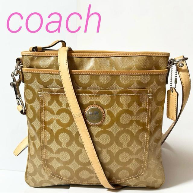 coach �R�[�` �V�����_�[�o�b�O �I�v�A�[�g �x�[�W�� PVC���z 43448 ���f�B�[�X �x�[�V�b�N  �� �u�����h�� 
