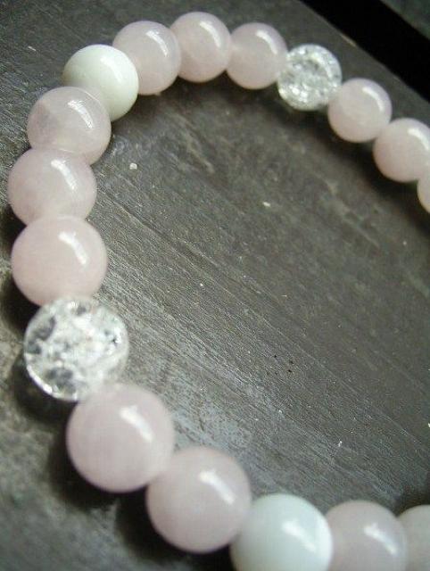 ☆即決☆ローズクォーツxマザーオブパールxクラック水晶 < 男性アクセサリー/時計 ☆即決☆ローズクォーツxマザーオブパールxクラック水晶 < 男性アクセサリー/時計の