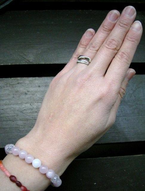 ☆即決☆ローズクォーツxマザーオブパールxクラック水晶 < 男性アクセサリー/時計 ☆即決☆ローズクォーツxマザーオブパールxクラック水晶 < 男性アクセサリー/時計の