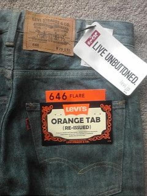 ゆうパック送料無料 リーバイス 646 新品 生地が味あります ベルボトム < ブランド  ゆうパック送料無料 リーバイス 646 新品 生地が味あります ベルボトム < ブランドの