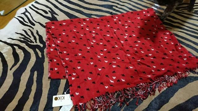 Kiko アルパカ柄 ストール < 女性ファッション  Kiko アルパカ柄 ストール  < 女性ファッションの