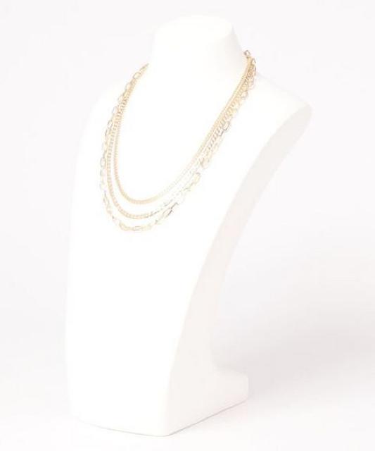 定価2,689円【新品】レイヤード3連チェーンネックレス●EVRISエヴリス●金 ゴールド●チェーンネックレス 3連ネックレス < ブランド  定価2,689円【新品】レイヤード3連チェーンネックレス●EVRISエヴリス●金 ゴールド●チェーンネックレス 3連ネックレス < ブランドの