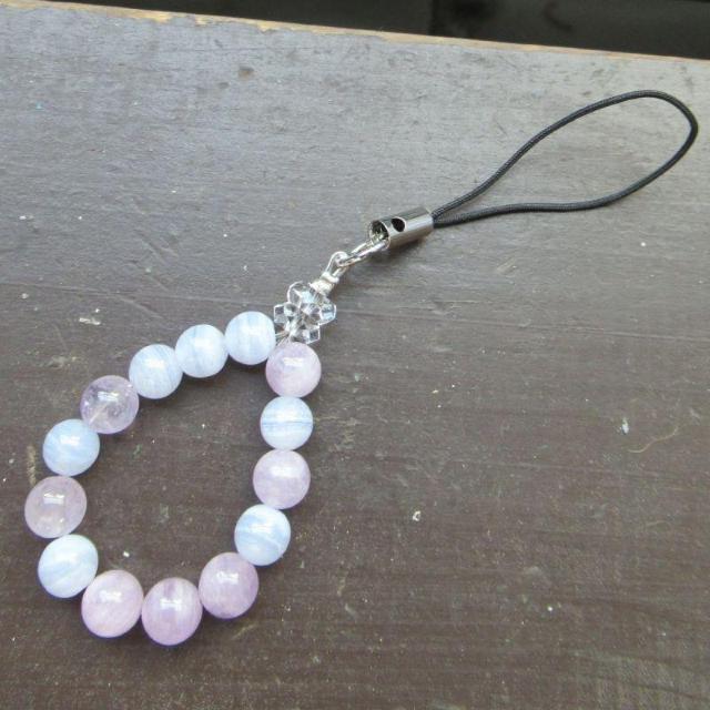 ブルーレースxラベンダーアメジストストラップ 天然石 < 家電/AV ブルーレースxラベンダーアメジストストラップ 天然石 < 家電/AVの