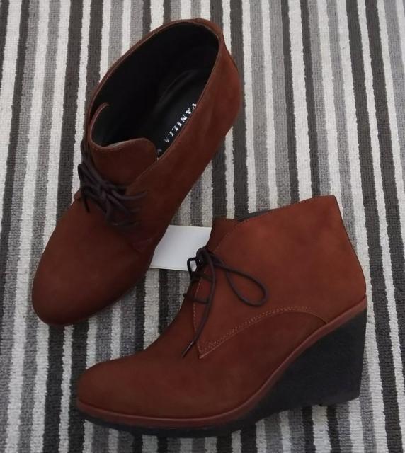 38★24cm★VANILLA MOON★牛革ウエッジソールブーツ★送料無料 < 女性ファッション  38★24cm★VANILLA MOON★牛革ウエッジソールブーツ★送料無料 < 女性ファッションの