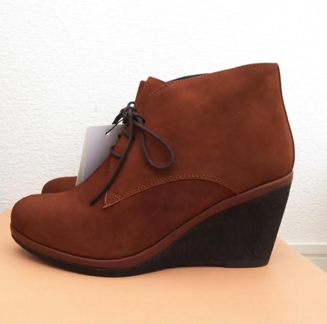 38★24cm★VANILLA MOON★牛革ウエッジソールブーツ★送料無料 < 女性ファッション  38★24cm★VANILLA MOON★牛革ウエッジソールブーツ★送料無料 < 女性ファッションの