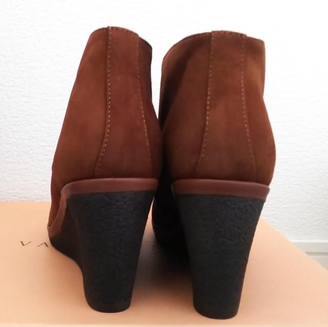 38★24cm★VANILLA MOON★牛革ウエッジソールブーツ★送料無料 < 女性ファッション  38★24cm★VANILLA MOON★牛革ウエッジソールブーツ★送料無料 < 女性ファッションの