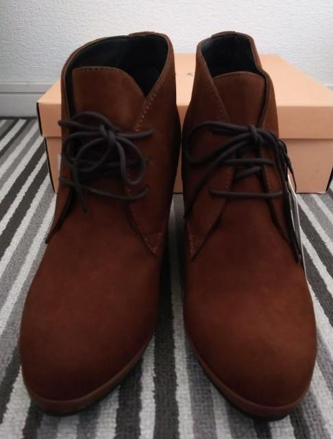 38★24cm★VANILLA MOON★牛革ウエッジソールブーツ★送料無料 < 女性ファッション  38★24cm★VANILLA MOON★牛革ウエッジソールブーツ★送料無料 < 女性ファッションの