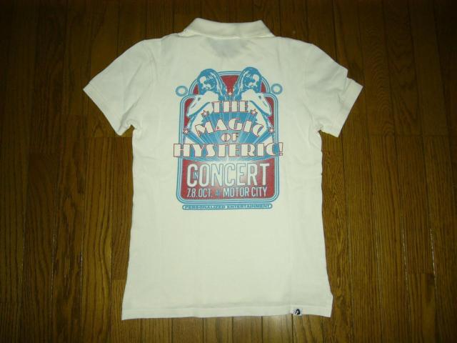 HYSTERIC GLAMOUR ヒステリックグラマー 鹿の子 ポロシャツ S 白 ガール < ブランド HYSTERIC GLAMOUR ヒステリックグラマー 鹿の子 ポロシャツ S 白 ガール < ブランドの