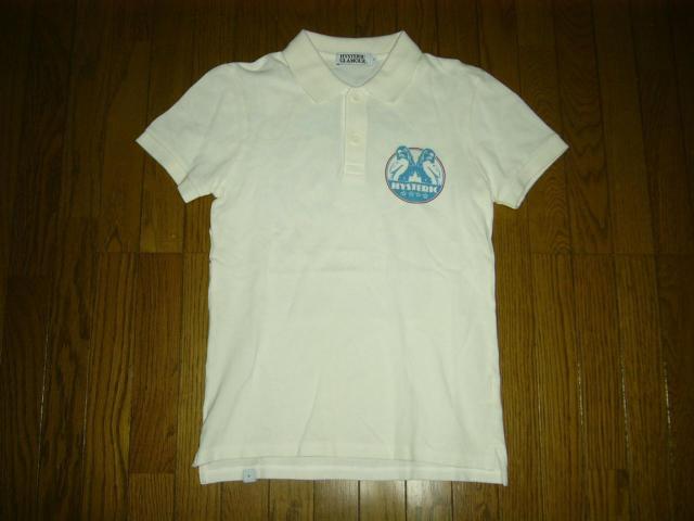 HYSTERIC GLAMOUR ヒステリックグラマー 鹿の子 ポロシャツ S 白 ガール < ブランド HYSTERIC GLAMOUR ヒステリックグラマー 鹿の子 ポロシャツ S 白 ガール < ブランドの
