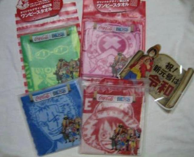 ONE PIECE ワンピースタオル全4種+新元号シール@ コカコーラ < アニメ/コミック/キャラクター  ONE PIECE ワンピースタオル全4種+新元号シール@ コカコーラ  < アニメ/コミック/キャラクターの