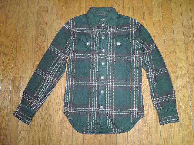 TMT ウエスタン チェック ネルシャツ S 緑系 厚手 長袖 ティーエムティー < ブランド  TMT ウエスタン チェック ネルシャツ S 緑系 厚手 長袖 ティーエムティー  < ブランドの