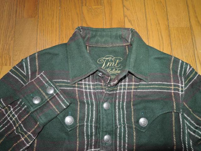 TMT ウエスタン チェック ネルシャツ S 緑系 厚手 長袖 ティーエムティー < ブランド  TMT ウエスタン チェック ネルシャツ S 緑系 厚手 長袖 ティーエムティー < ブランドの
