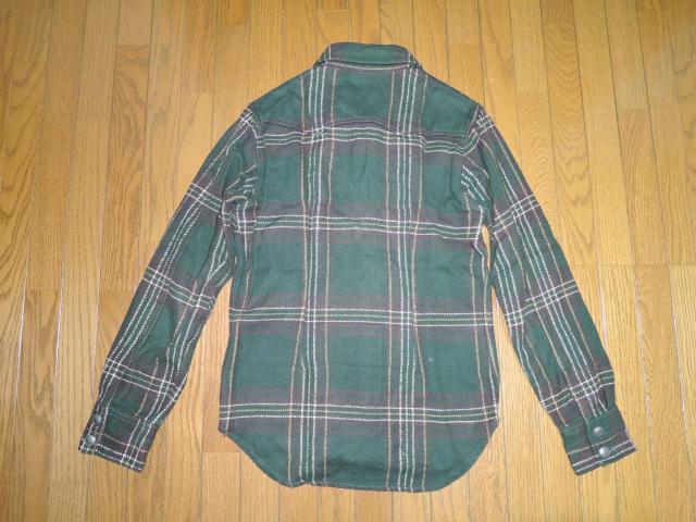 TMT ウエスタン チェック ネルシャツ S 緑系 厚手 長袖 ティーエムティー < ブランド  TMT ウエスタン チェック ネルシャツ S 緑系 厚手 長袖 ティーエムティー < ブランドの