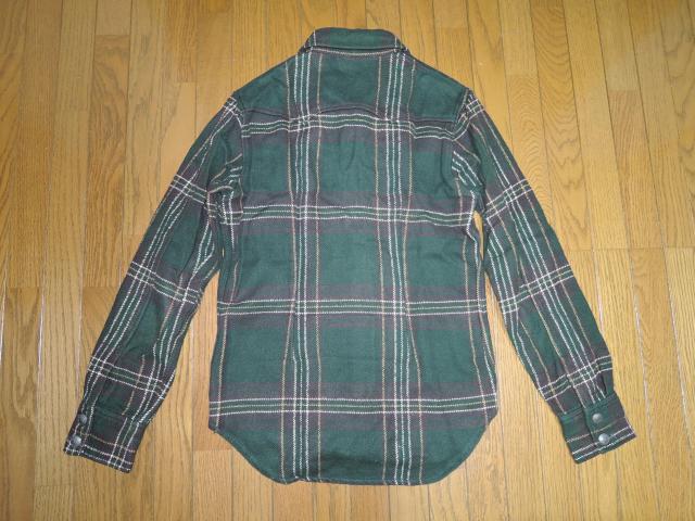 TMT ウエスタン チェック ネルシャツ S 緑系 厚手 長袖 ティーエムティー < ブランド  TMT ウエスタン チェック ネルシャツ S 緑系 厚手 長袖 ティーエムティー < ブランドの
