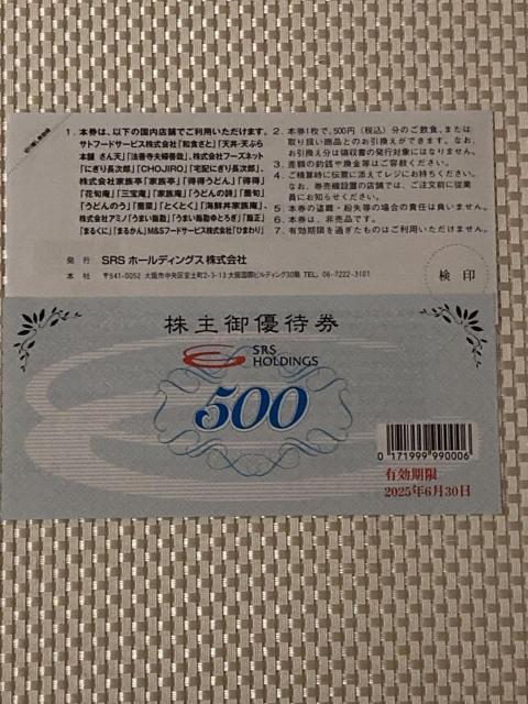 �a�H���� ����V SRS�z�[���f�B���O�X ����D�Ҍ� 1000�~�� 2025.6.30���� �~�j���^�[85�~������ 