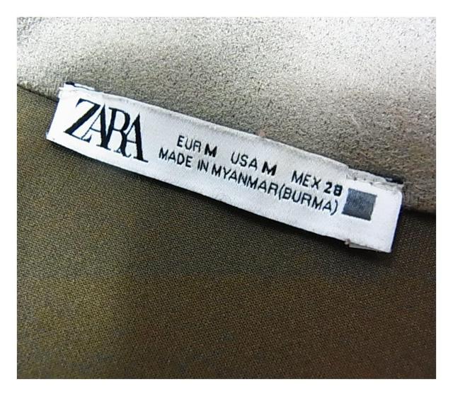 ★正規品 美品 ZARA ザラ ロングコート フェイクレザー調 キャメル Mサイズ < ブランド ★正規品 美品 ZARA ザラ ロングコート フェイクレザー調 キャメル Mサイズ < ブランドの