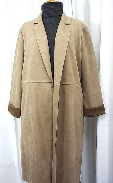 ★正規品 美品 ZARA ザラ ロングコート フェイクレザー調 キャメル Mサイズ < ブランド ★正規品 美品 ZARA ザラ ロングコート フェイクレザー調 キャメル Mサイズ < ブランドの