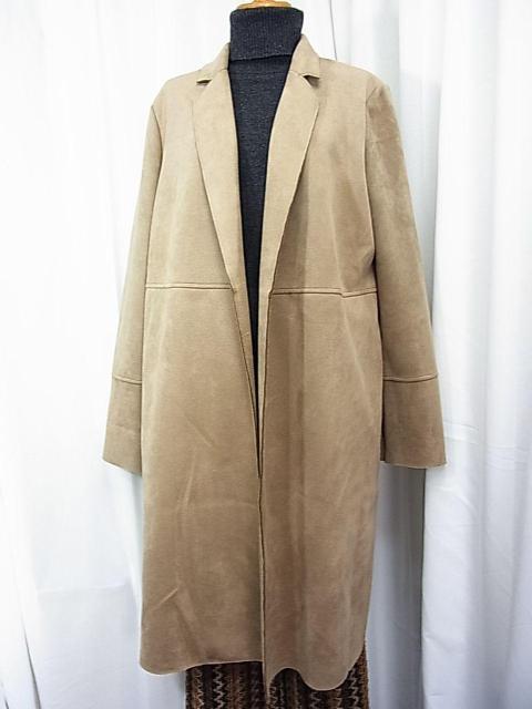 ★正規品 美品 ZARA ザラ ロングコート フェイクレザー調 キャメル Mサイズ < ブランド ★正規品 美品 ZARA ザラ ロングコート フェイクレザー調 キャメル Mサイズ < ブランドの