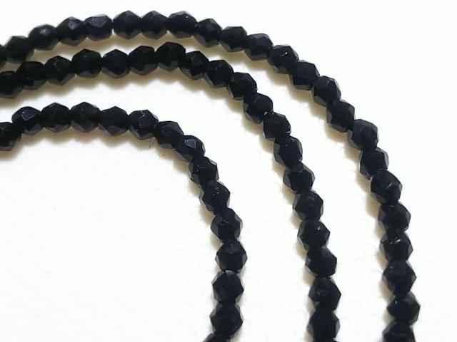 天然石★ブラックスピネル 3mm64面カット 1連 < 女性アクセサリー/時計 天然石★ブラックスピネル 3mm64面カット 1連 < 女性アクセサリー/時計の