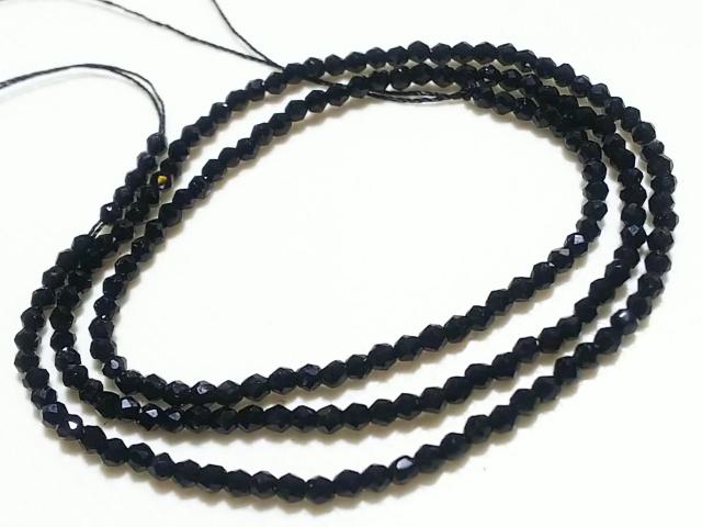 天然石★ブラックスピネル 3mm64面カット 1連 < 女性アクセサリー/時計 天然石★ブラックスピネル 3mm64面カット 1連 < 女性アクセサリー/時計の