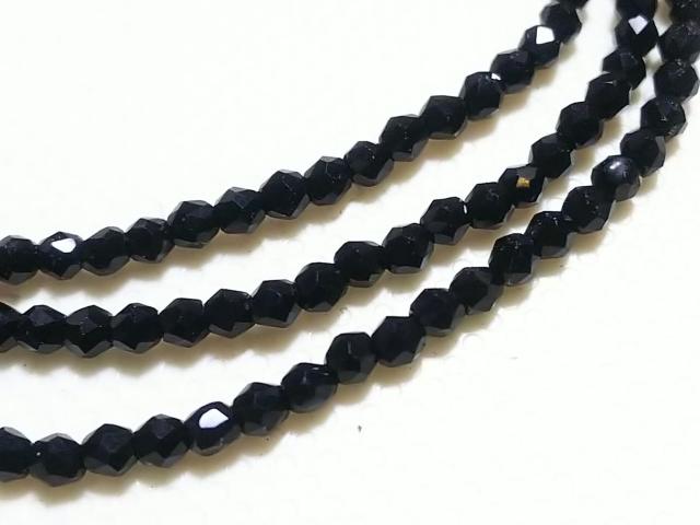 天然石★ブラックスピネル 3mm64面カット 1連 < 女性アクセサリー/時計 天然石★ブラックスピネル 3mm64面カット 1連 < 女性アクセサリー/時計の