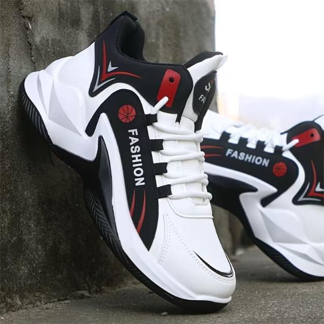 爆ヤス価格3690円★メンズ ハイトップスニーカー - 滑り止めPVCソール通気性PUアッパー&EVAクッション 26.5cm 赤 < 男性ファッション 爆ヤス価格3690円★メンズ ハイトップスニーカー - 滑り止めPVCソール通気性PUアッパー&EVAクッション 26.5cm 赤 < 男性ファッションの