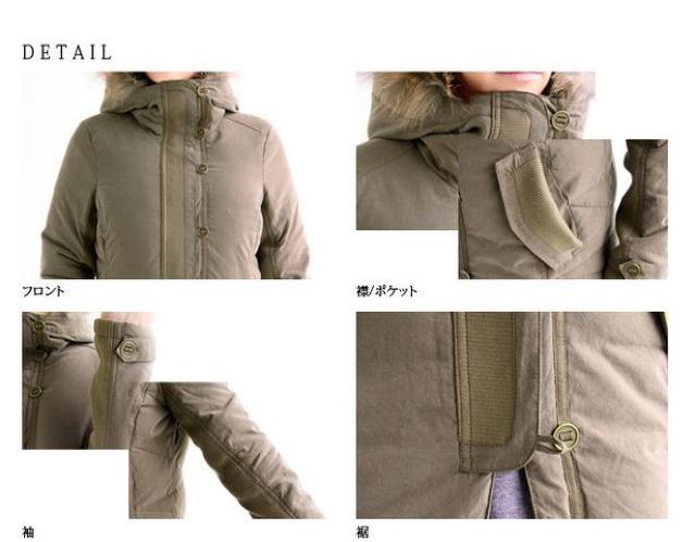 OSMOSISピーチスキン素材ラクーンファー付ダウンモッズコート < ブランド  OSMOSISピーチスキン素材ラクーンファー付ダウンモッズコート < ブランドの