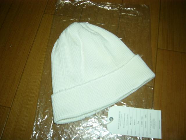 新品ラフアンドラゲッドROUGH AND RUGGEDビーニー白ワッフル < 男性ファッション  新品ラフアンドラゲッドROUGH AND RUGGEDビーニー白ワッフル < 男性ファッションの