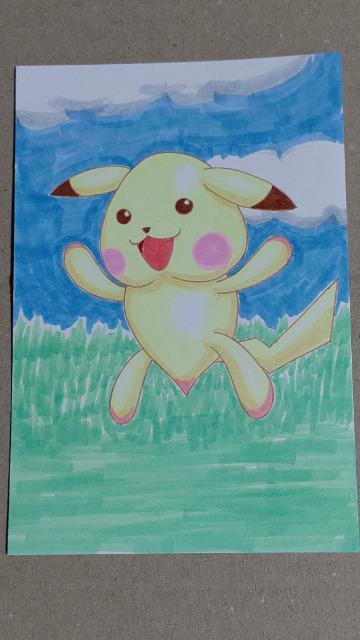 自作イラスト クリノッペ×ポケモン ピカチュウ < アニメ/コミック/キャラクター  自作イラスト クリノッペ×ポケモン ピカチュウ  < アニメ/コミック/キャラクターの
