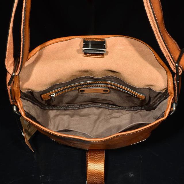 ◆牛本革 あぶり系 バックル式ショルダーバッグ ブラウン◆茶b37 < 男性ファッション  ◆牛本革 あぶり系 バックル式ショルダーバッグ ブラウン◆茶b37 < 男性ファッションの