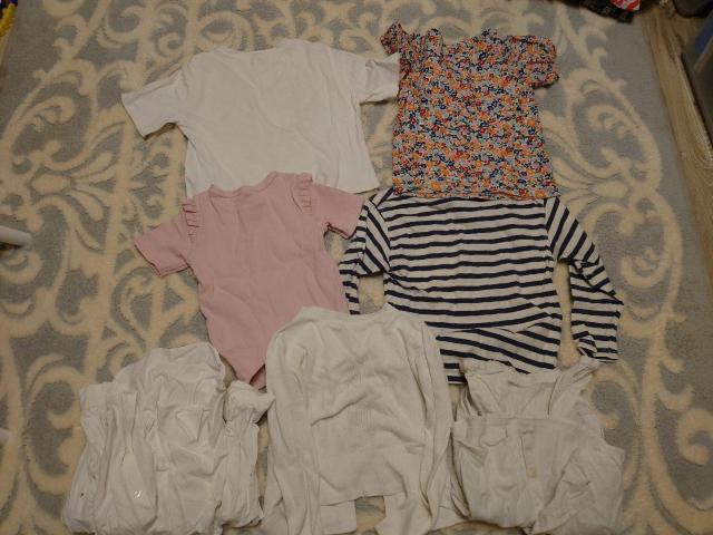 キッズZARAH&М半袖Tシャツ長袖ブラウスバーバリー白カーディガン122サイズ < キッズ/ベビー  キッズZARAH&М半袖Tシャツ長袖ブラウスバーバリー白カーディガン122サイズ < キッズ/ベビーの
