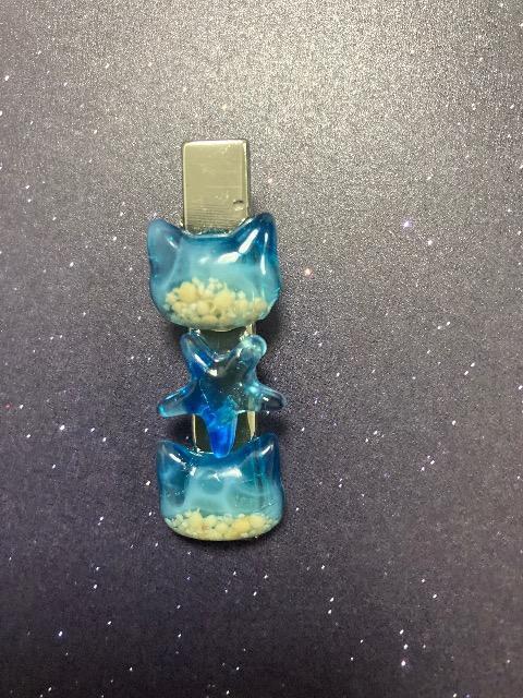 ハンドメイド レジン ねこ ヘアクリップ < 女性ファッション  ハンドメイド レジン ねこ ヘアクリップ  < 女性ファッションの