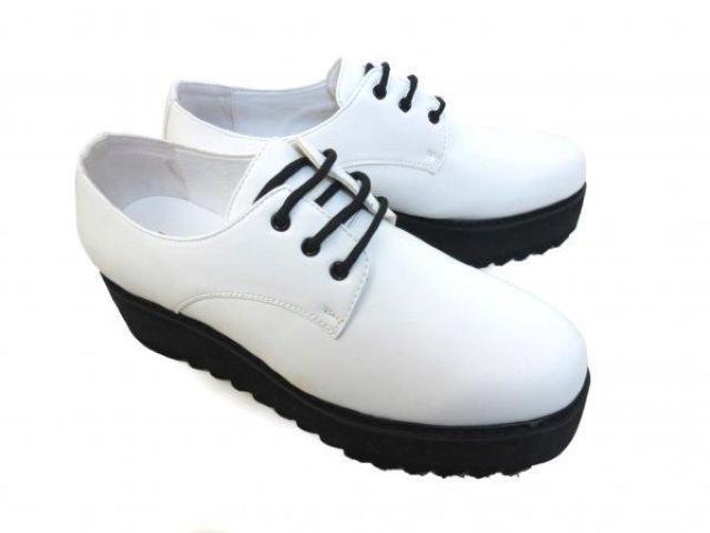 1円~C445新品Love Hunterシャークソール厚底プレーントゥ/オックスフォードシューズ25.5a白♂ < 男性ファッション 1円~C445新品Love Hunterシャークソール厚底プレーントゥ/オックスフォードシューズ25.5a白♂ < 男性ファッションの