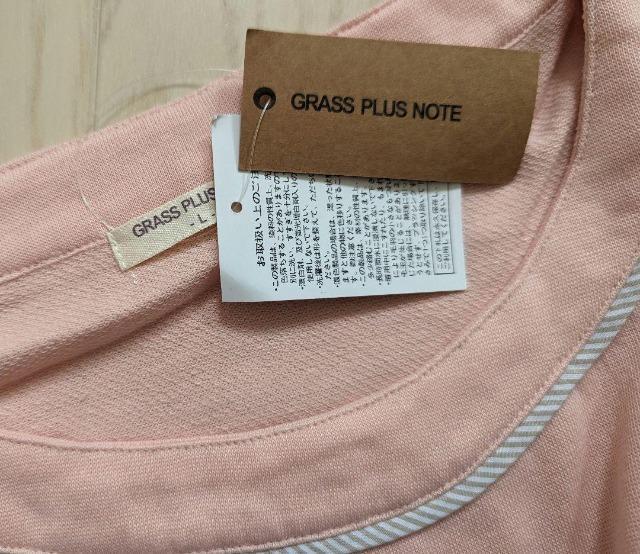 L★GRASS PLUS NOTE★裾シャーリング半袖プルオーバー★新品★送料無料 < 女性ファッション  L★GRASS PLUS NOTE★裾シャーリング半袖プルオーバー★新品★送料無料 < 女性ファッションの