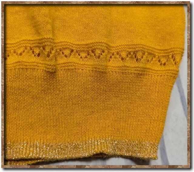 スーナウーナ 綿麻7分袖ニットカーディガン 黄 < ブランド スーナウーナ 綿麻7分袖ニットカーディガン 黄 < ブランドの